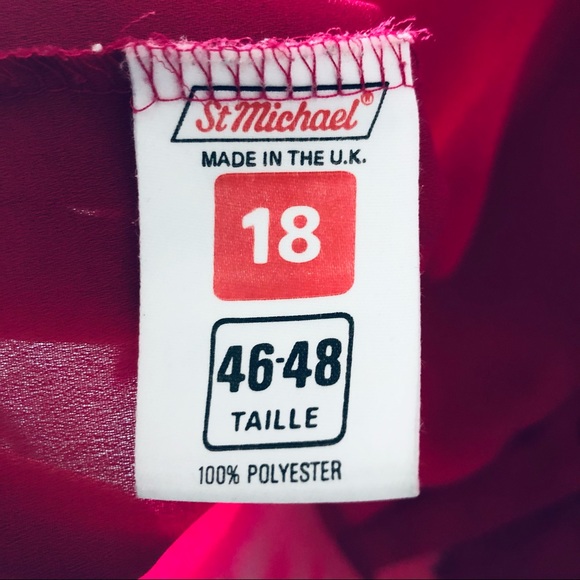 Vintage Magenta Button Down with Lace Detail - Picture 6 of 8